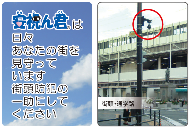録画一体型防犯カメラ「安視ん君」